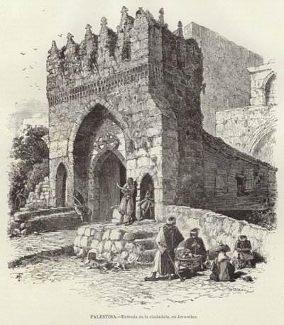 Palestina, Ingresso della cittadella, a Gerusalemme da European School